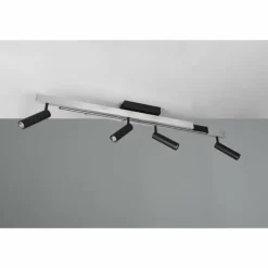 Zeno Plafonnier Luminaires Trio LED Aluminium, 5 lumières, Télécommandes