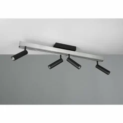 Zeno Plafonnier Luminaires Trio LED Aluminium, 5 lumières, Télécommandes