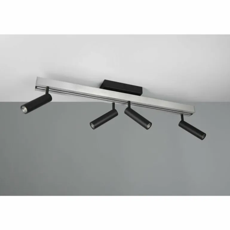 Zeno Plafonnier Luminaires Trio LED Aluminium, 5 lumières, Télécommandes