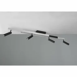 Zeno Plafonnier Luminaires Trio LED Aluminium, 5 lumières, Télécommandes