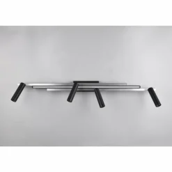 Zeno Plafonnier Luminaires Trio LED Aluminium, 5 lumières, Télécommandes