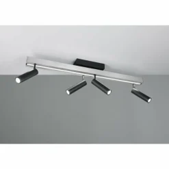 Zeno Plafonnier Luminaires Trio LED Aluminium, 5 lumières, Télécommandes