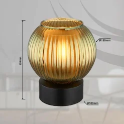 Zumba Lampe à poser Luminaires Globo Lighting Noir, 1 lumière