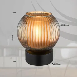 Zumba Lampe à poser Luminaires Globo Lighting Noir, 1 lumière