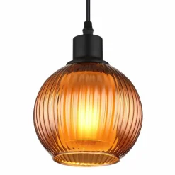 Zumba Suspension Luminaires Globo Lighting Noir, 1 lumière