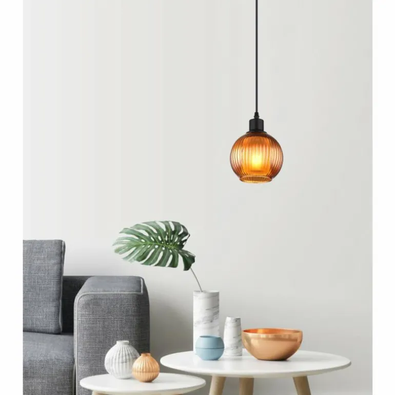 Zumba Suspension Luminaires Globo Lighting Noir, 1 lumière
