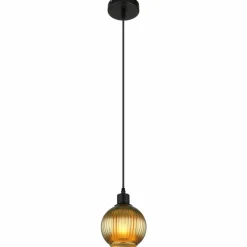 Zumba Suspension Luminaires Globo Lighting Noir, 1 lumière