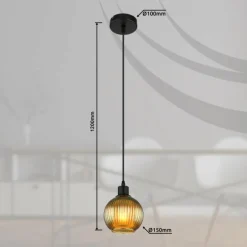 Zumba Suspension Luminaires Globo Lighting Noir, 1 lumière